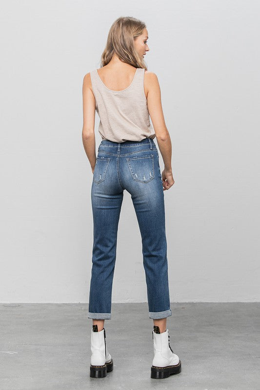 SLIM BOYFRIEND JEANS